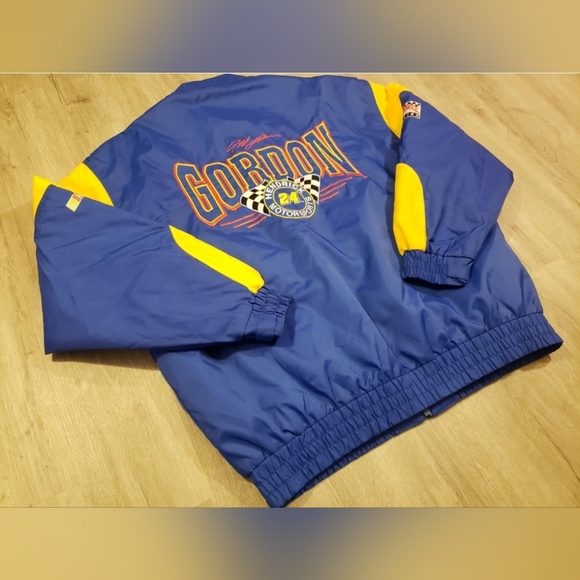Vintage Nascar Jeff Gordon Nutmeg Racing Jacket Mens Size XL DuPont Racing NEW - Picture 10 of 11